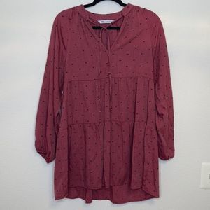 Zara long sleeves small dress peasant babydoll dress